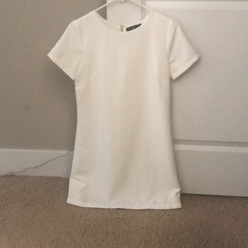 Lulus white shift dress